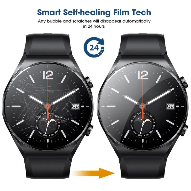 5-1Pcs TPU Hydrogel Films for Xiaomi Watch S1 Soft Anti-scratch HD Screen Protective Films for Mi S1 Pro Active SmartWatch
