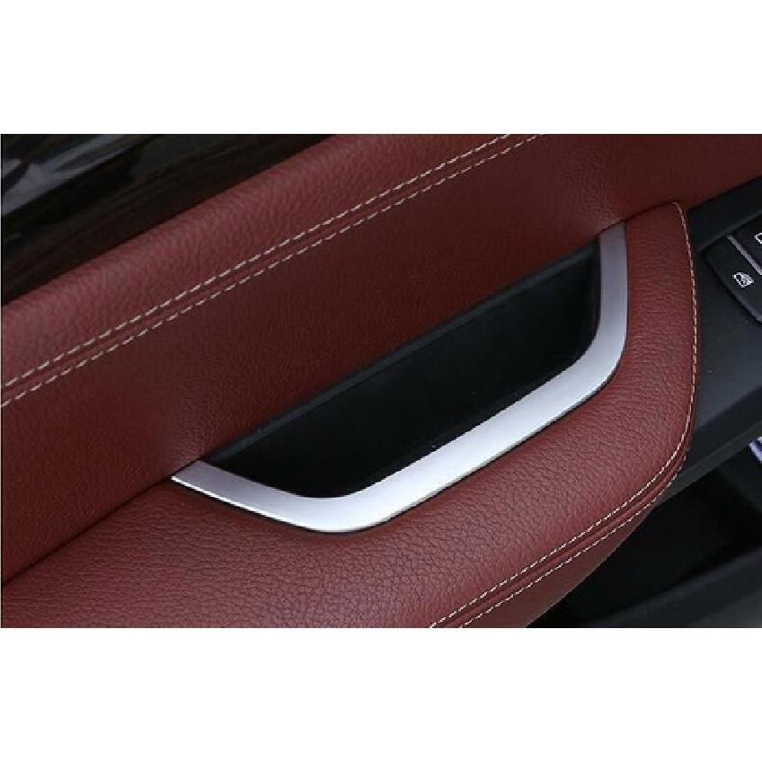For BMW X3 F25 X4 F26 2011-2017 ABS Silver Front Door Storage Box Frame Trim 1X