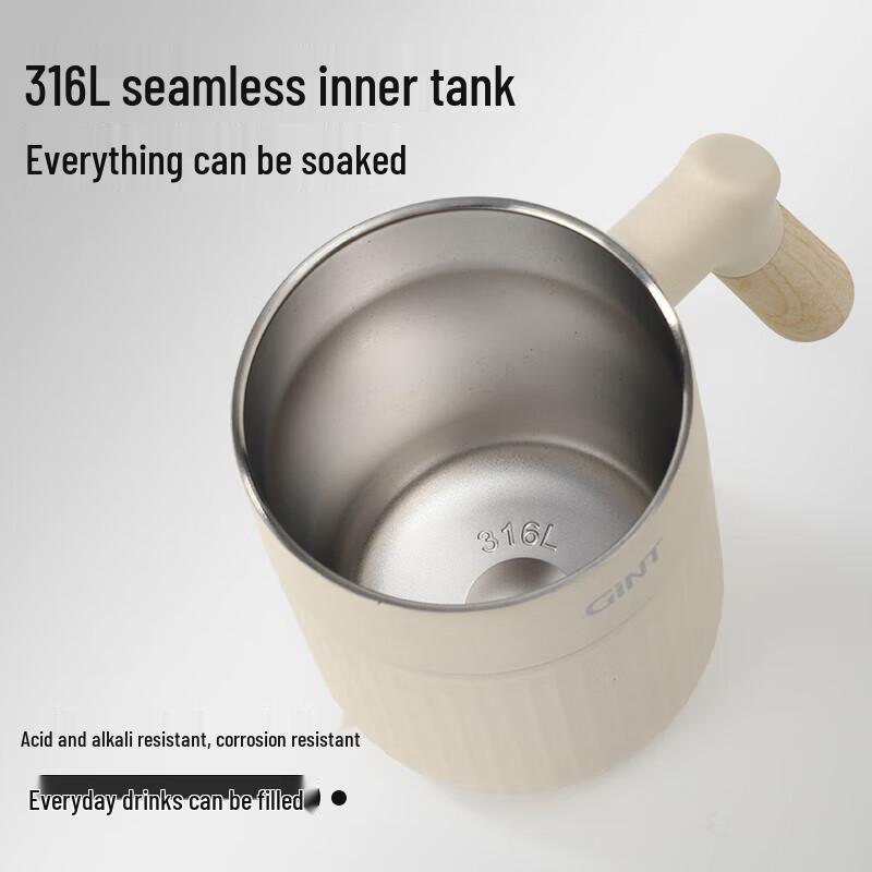 Jiate 316L Stainless Steel Tea Infuser Thermos Mug