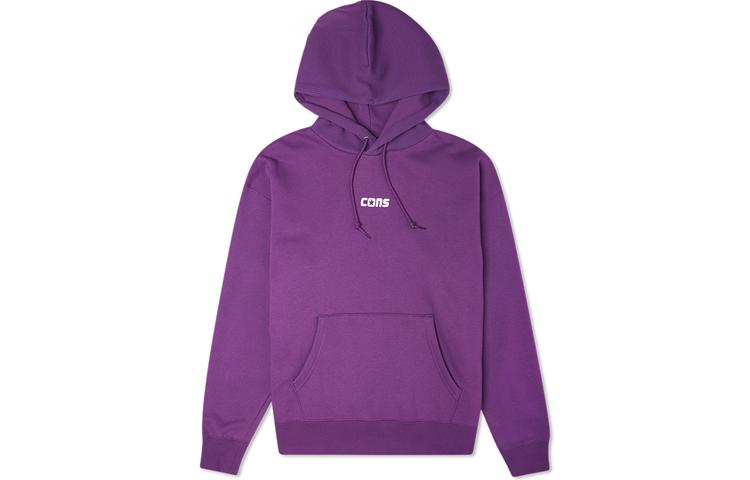 Converse Sweatshirts Men s Purple Hooded Moderate Regular 10021634-A01 L