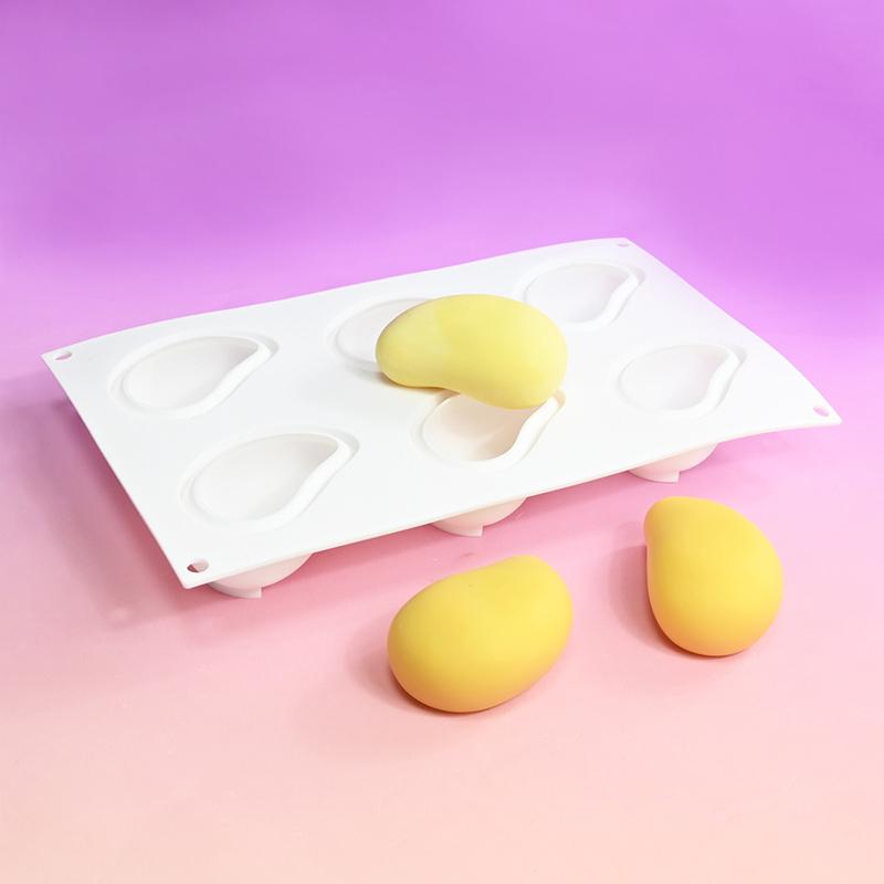 Silikonowe Formy do Musu z Budyniem Mango 3D Owocowe DIY Pieczenie Czekolada Lody Formy Narzędzia do Dekorowania Ciasta