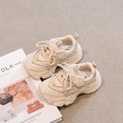 Girls Shoes Sneakers Spring and Autumn New Lightweight Non-slip Casual Shoes Dad Shoes Boys Versatile Big Children Fashion