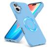 (Himmelblau) Für iPhone 16 Pro Plus Max Flüssigsilikon MagSafe Stoßfeste Handyhülle