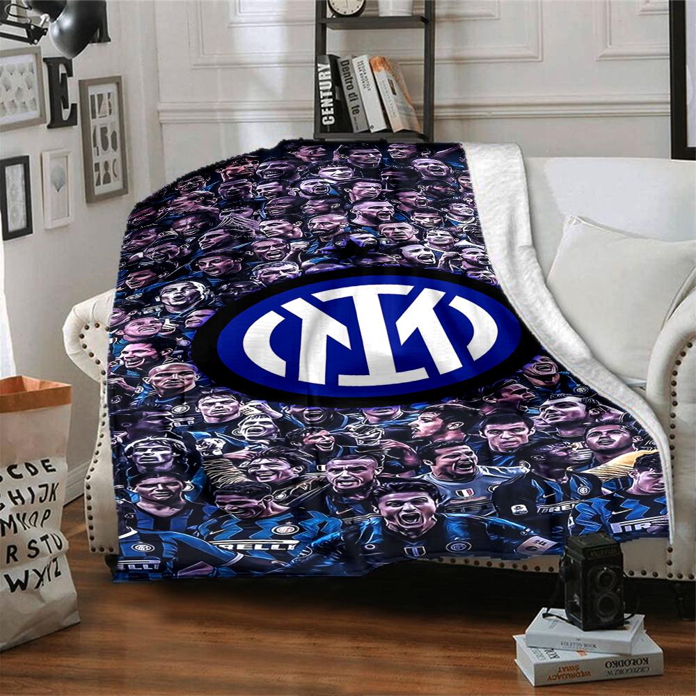 Coperte Campioni Inter Milan Flanella Stampata Traspirante Calda Coperta da Divano per Casa Ufficio Copriletti 0708a2