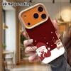 Phone Case: Lambskin 2D Flat Samsung Galaxy A34 A35 M05 M06 S20 S22 S21 FE Plus 5G Protective Case, Simple Red Background, Christmas and Halloween Gif
