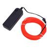 2Pcs EL Wire Red 16.4ft5m 360 Degree Cuttable Glowing Rope Lights for Parties All Hallows Day