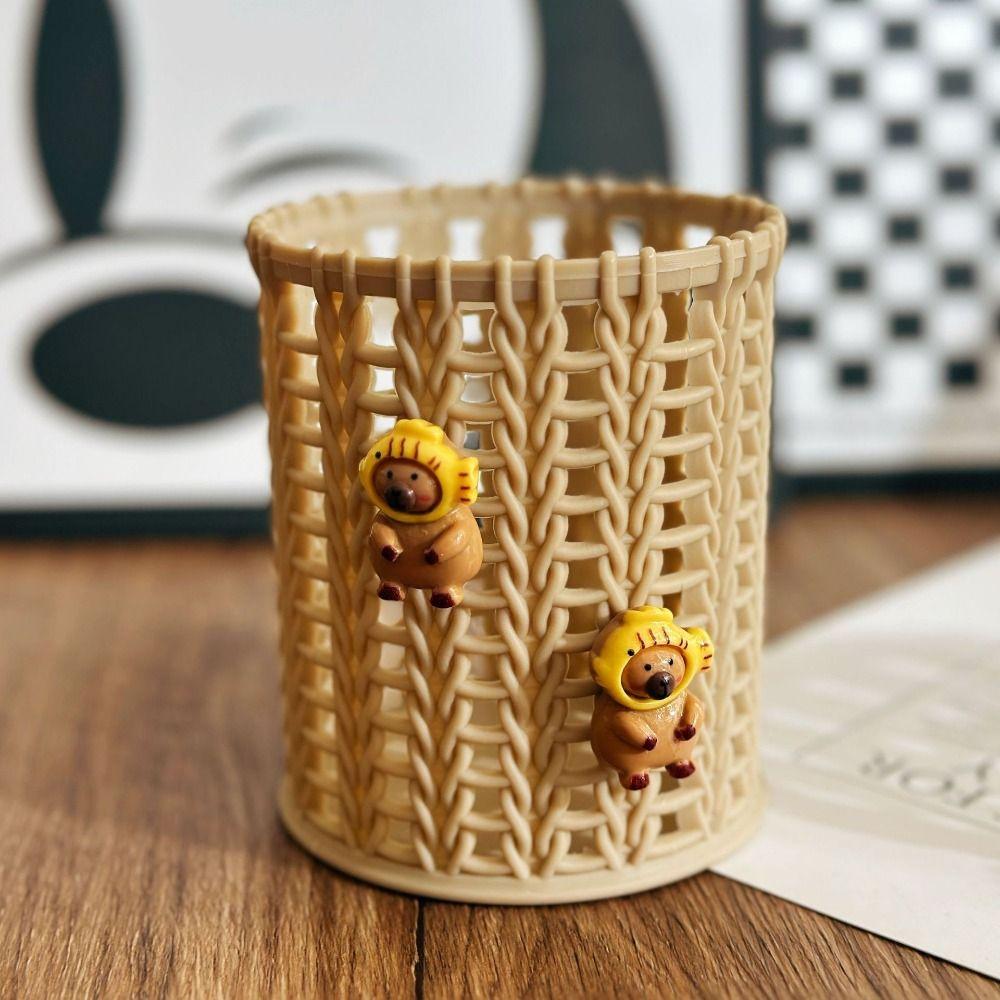 

Полый настольный ящик для хранения Цилиндрический пенал Портативный держатель для ручек Студент style 4