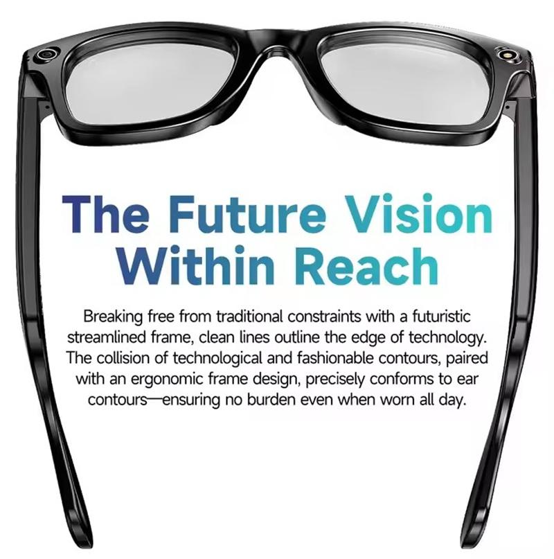 W610 Smart Glasses with Camera 8 Million Pixels Wi-Fi Touch Control Dual-microphone Noise Reduction AI Translation Sunglasses