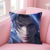 Cultivation Anime B-Battle Through The Heavens Cushion Cover Linen Pillowcase Cover Soft Decor For Sofa Home Room