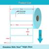 Xi Yin Thermal Adhesive Barcode Printing Paper - 70x20mm, 60x40mm Sizes