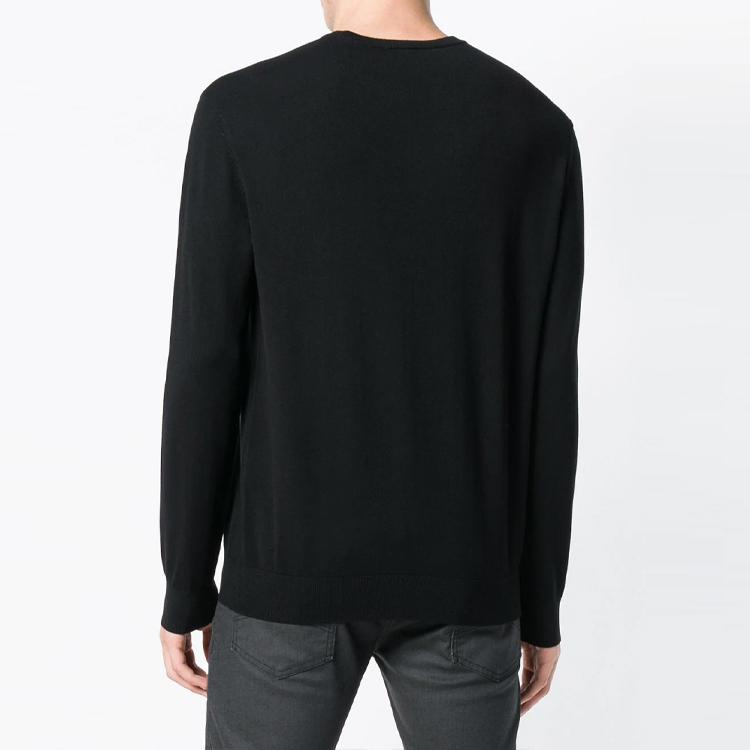 Emporio Armani Fitted Knitwear Men's Black 8N1MA-11MPQ-Z999