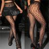 Halloween Sex Poker Card Pattern Fishing Net Beautiful Legs Stockings Women's Crotch Less Leggings Women's Pants New In Dresses