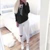 Cozy Women Sweat Sweatshirt Baggy Jumper Plain Pullover Tops Sweater Ladies Oversized