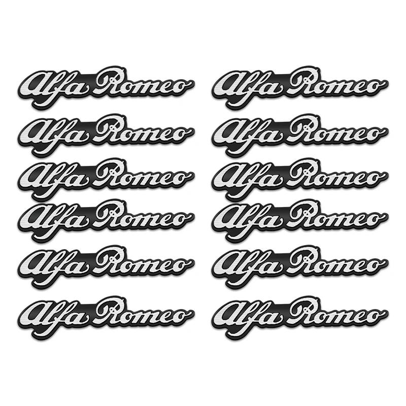 

For Alfa Romeo 2026 Hot Sticker 3D Hi-fi Speaker Stereo Speaker Aluminum Badge Car Audio Stickers For Alfa Romeo Giulietta GT 15 10Pcs-Alfa Romeo чорний