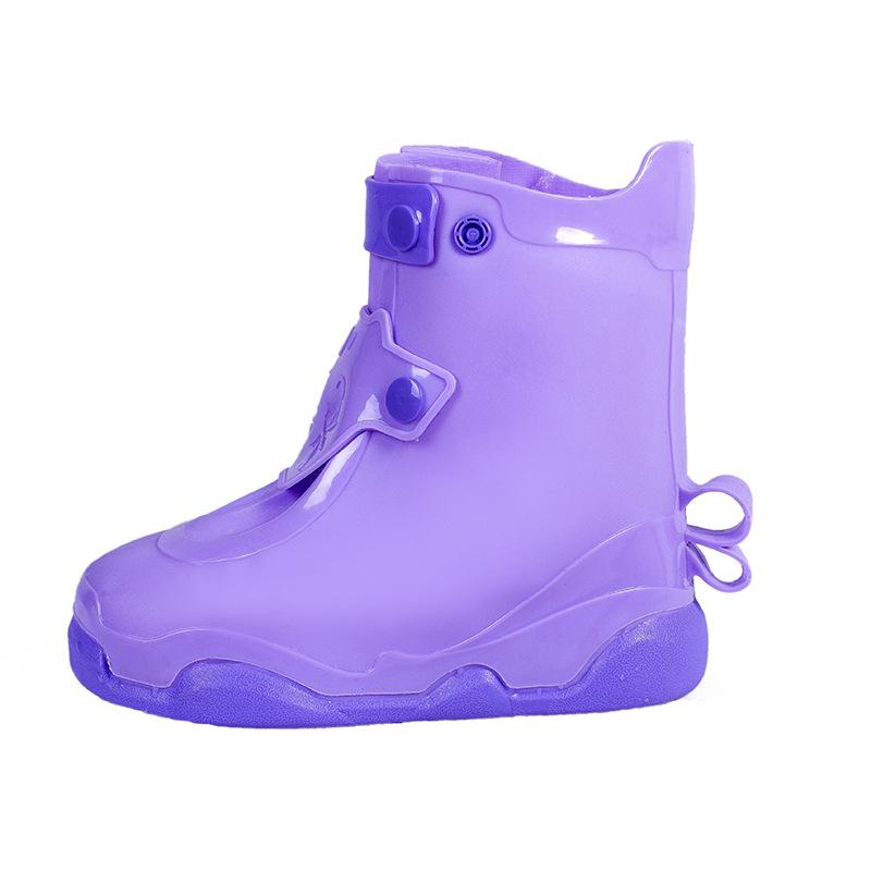 Parent-child rain shoe cover children's waterproof rain shoes student rain-proof shoe cover non-slip and wear-resistant
