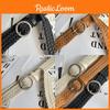 Versatile Korean Style Women's Woven Belt With Round Buckle For Skirts And Jeans
