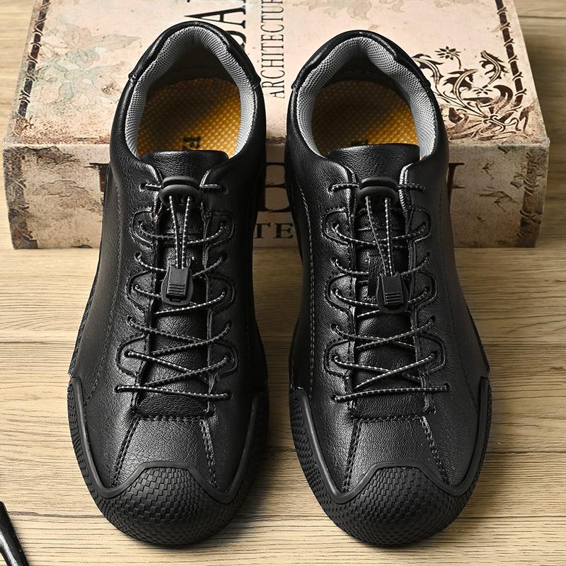 Utomhussneakers Herrklingskor Retro Manläder Affärsman Manlig Barockskor Vardagsskor för Män Oxford Arbetskläder