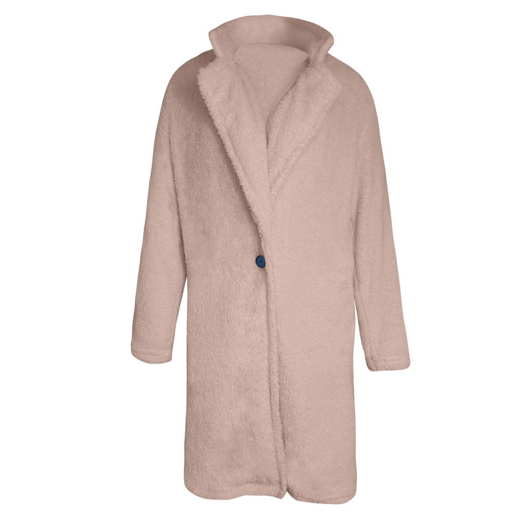 Women's Loose Long-sleeved, Fashionable, Plus-size Warm Plush Coat