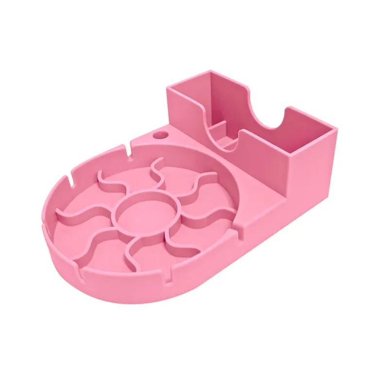 Silicone Tumbler Dry Rack Non-Slip Tumbler Drying Station Sports Bottle Drainer Stand for Stanley 30/40oz Cup Lid Straw