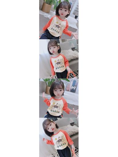 Korean Style Girls' Long-Sleeve Base Layer T-Shirt - New Autumn Trend 2025