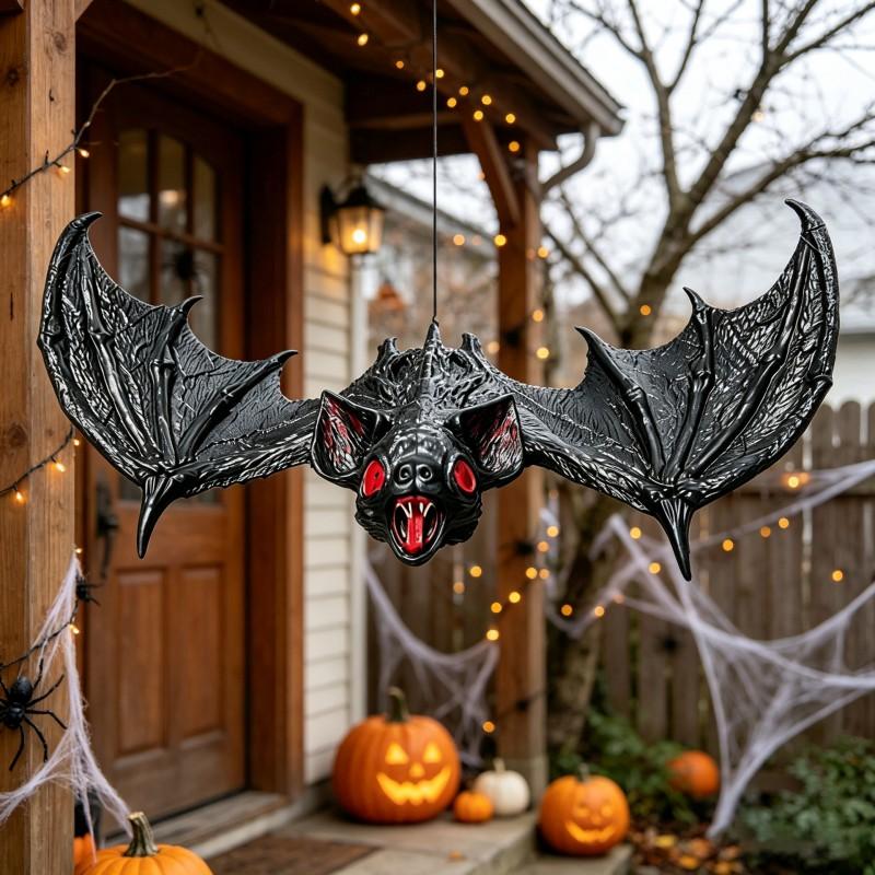 Halloween Large Small Fake Bat Decorations Spooky Horror Props Haunted House Party