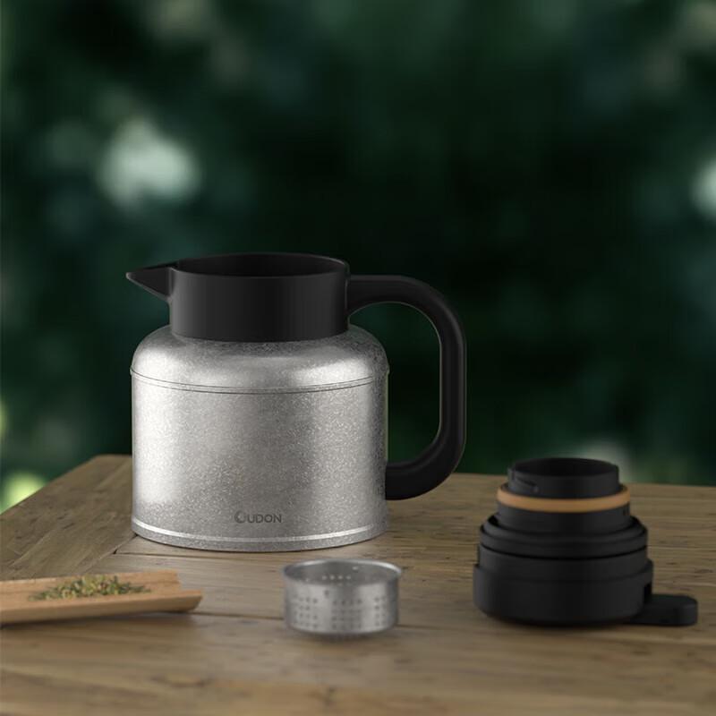 

OUDON Pure Titanium Insulated Tea Pot with Temperature Display