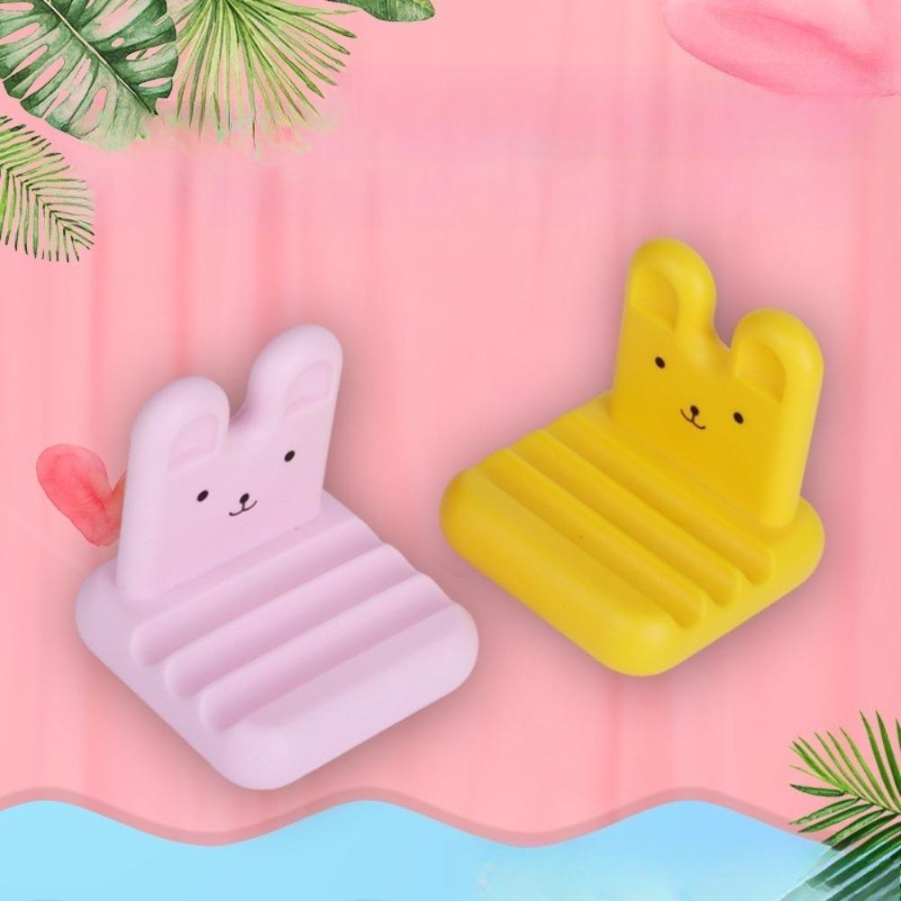 Cartoon Desk Mobile Phone Holder Stand For Iphone Ipad Xiaomi Desktop Tablet Holder Universal Table Cell Phone Stand Rabbit