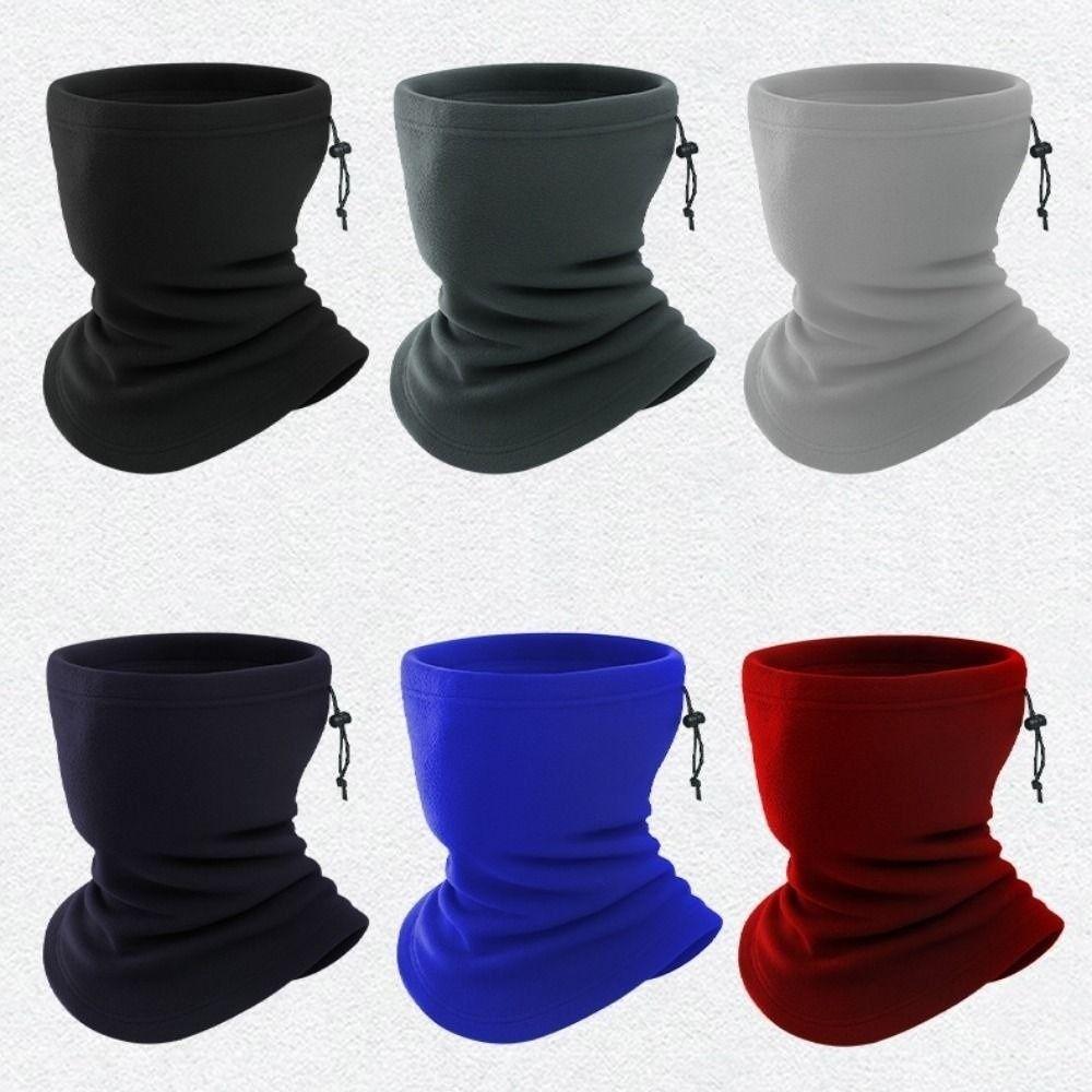 Windproof Winter Warm Fleece Neck Scarves Multicolors Motorcycle Half Face Mask Scarf