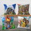 Digimon Adventure M-Monster Game Stitch Lucky Dragon Pillow Cover Sofa Cushion Cover Home Room Decoration Children Gift