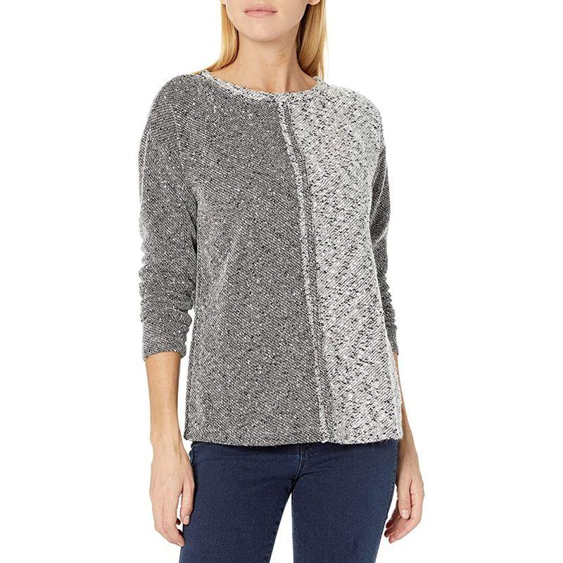 

Woolen Terry Floral Thread Pullover Sweater 23 Fall and Winter New Product Chubby Girl Jacket European and American plus Size Women s Clothes 625 Flower gray color matching S