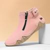 Handgenähte flache Damenschuhe - Herbst/Winter Freizeitkleidung