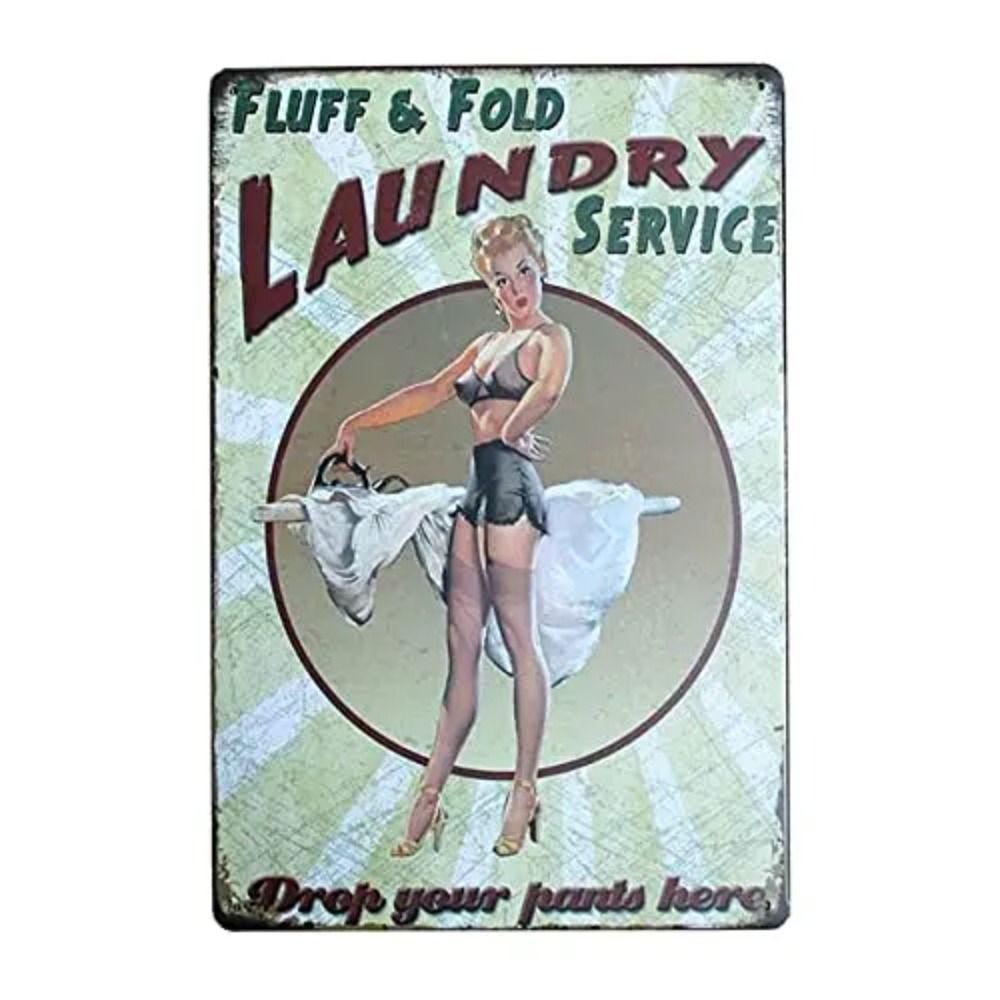 Vintage Girl Metal Sign Poster Retro Wall Art Home Decor Bar Club Man Cave Decoration 20x30cm