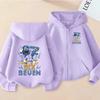 Nuovi Felpe con Zip Six Seven per Bambini Divertenti 67 Sweatshirt Brainrot Bambino Ragazza Ragazzo Felpa con Cappuccio e Zip Top Moda Casual
