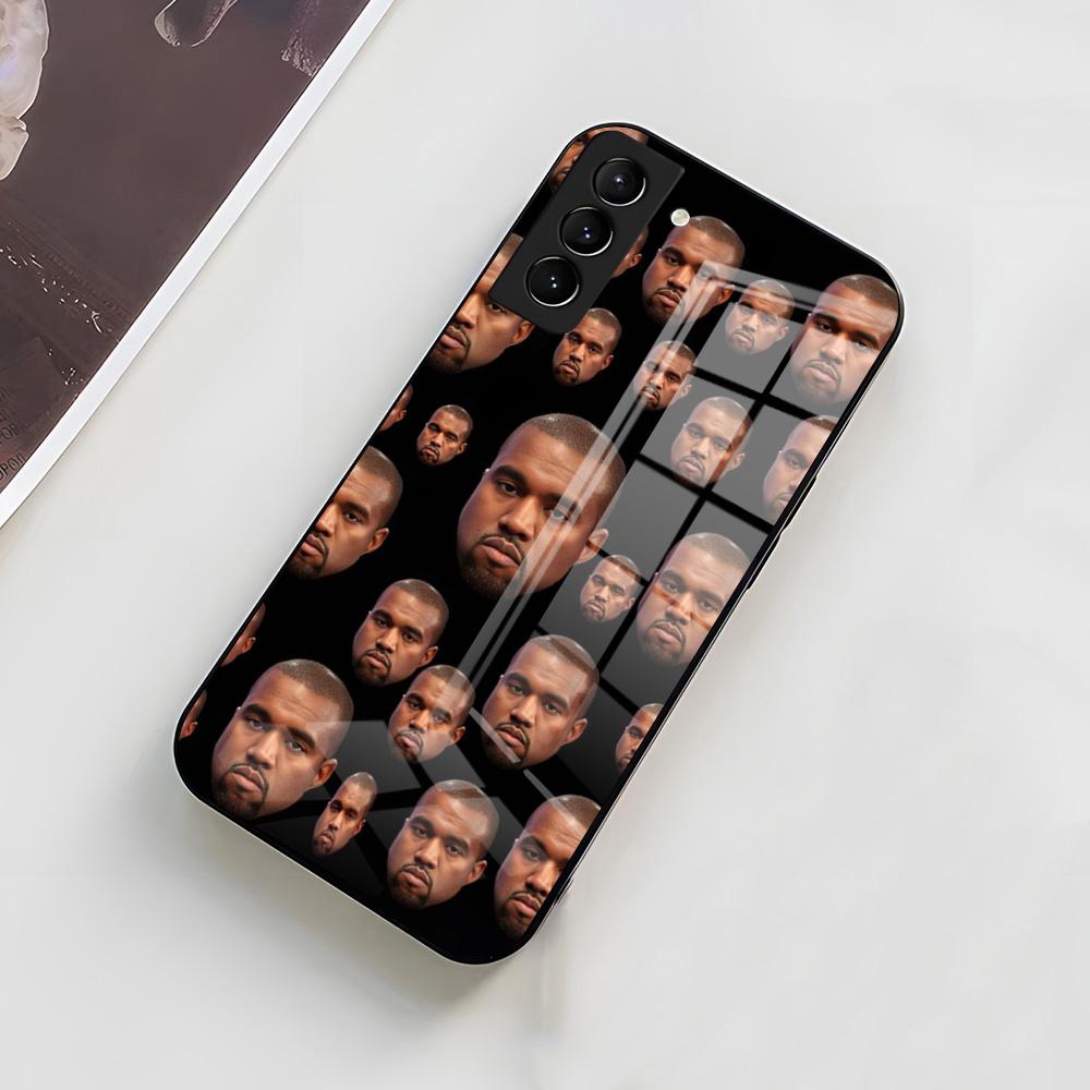 

F-Funny K-Kanye West Ye Phone Case For Samsung A56 A36 A26 A16 A15 A25 A35 A55 A14 A34 A24 A54 Glass Case Samsung A53
