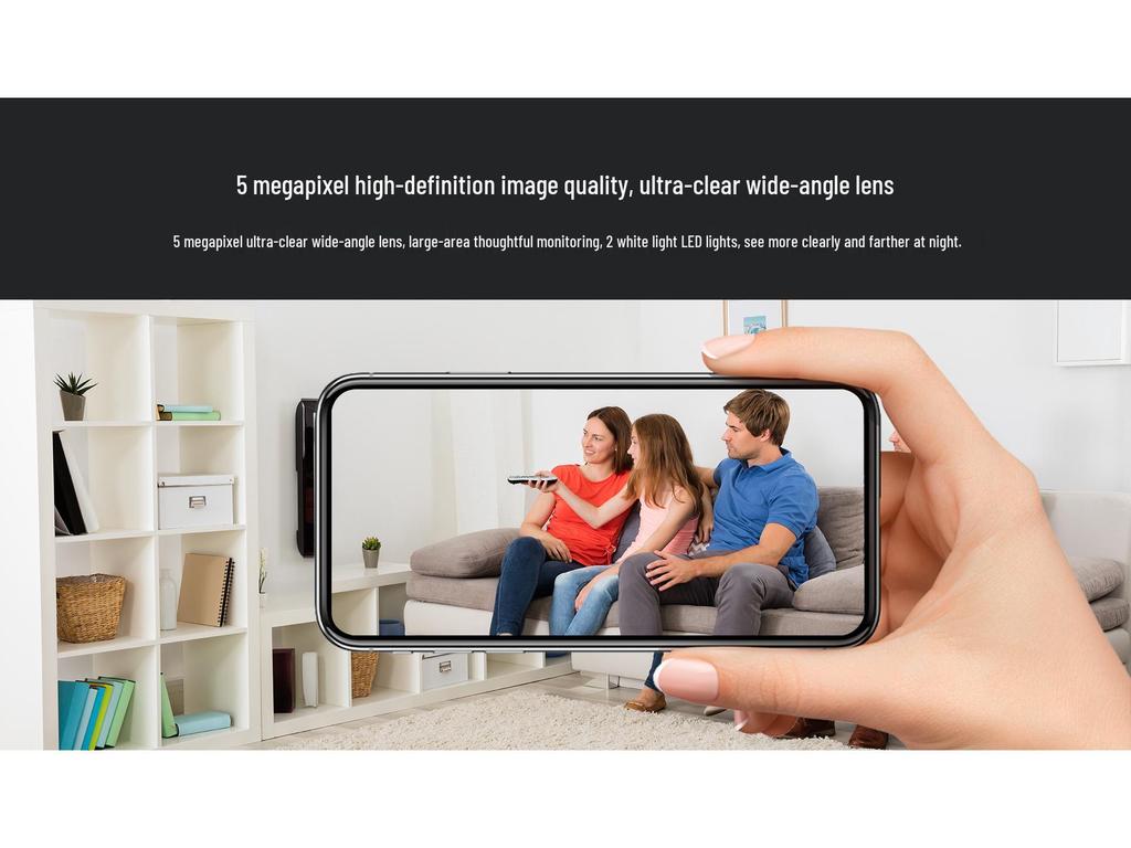Little Eagle Indoor Camera: Wireless Dual-Band WiFi, Night Vision, Ultra-Clear Monitor, Remote Intercom