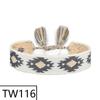 Customizable Handmade Bohemian Tassel Bracelet with Embroidered Logo - European & American Ethnic Friendship Style