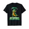 Now I Am Unstoppable Funny T Rex Tyrannosaurus Dinosaur Shirt Vintage Stylish Designer Clothes Soft Graphic Versatile