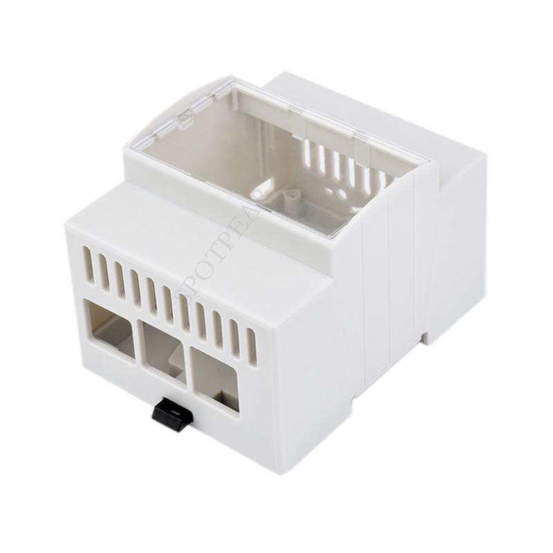 

Прозорий верхній корпус з ABS для Raspberry Pi 5 з великим простором та направляючою рейкою