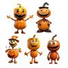 2024 Nye Halloween Gresskarfigurer Dekorasjoner Ornamenter Resin Gresskarfigur Hjemmeborddekor Halloween Thanksgiving-fest