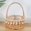 Sturdy Flower Arrangement Basket Willow Rattan Wicker Half Moon Baskets  Wedding