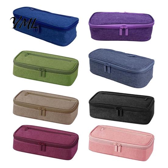 Organized Pen Storage Multi-compartment Pencil Case, Large Capacity Durable Stationery Organizer Functional Classroom Accessory Compact Wear-resistant