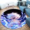 One Piece Gear Round Area Rug Carpet Rug For Living Room Bedroom Sofa Playroom Decor Nonslip Floor Mat