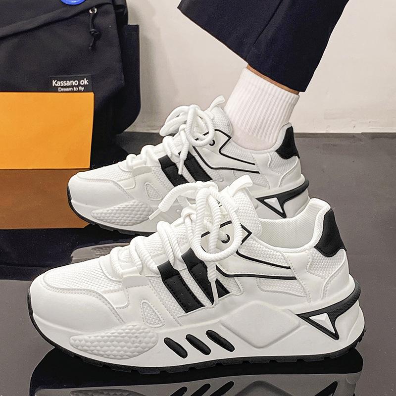 Мужские сетчатые дышащие повседневные спортивные кроссовки Осенняя мода Удобные нескользящие массивные кроссовки 39