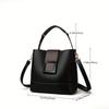 Women Leather Bucket Bag, Stylish Top Handle, Comfortable Shoulder Strap, Fashion-Forward Design Handbag Shoulder Crossbody Bags