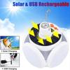 Solar Outdoor Portable LED Light Rechargeable Folding Lamp Search Bulb Camping Torch Emergency Lighting for Power Outages