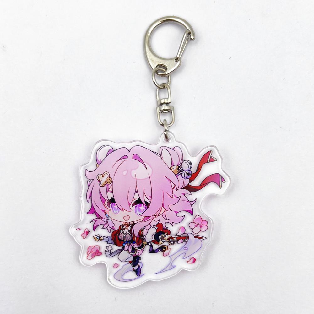 Gioco Honkai Star Rail Feixiao Boothill Jiao qiu 7 Marzo Portachiavi Cosplay Ciondolo Acrilico Portachiavi Portachiavi Accessorio Borsa Oggetto di Scena