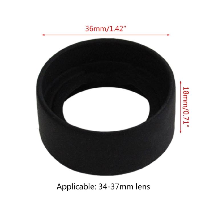 Microscope Rubber Eyepiece Cover Guards Soft Eyepiece Shield 33/36mm Diameter