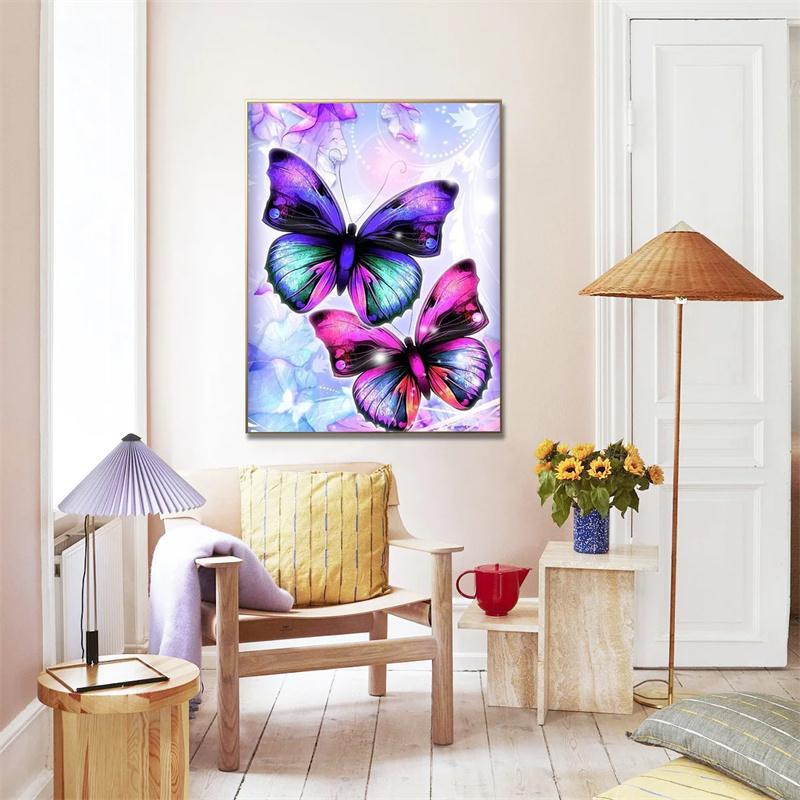 DIY dimanta glezna Burvīgs dzīvnieku krustdūrienu komplekts Mosaic Art Dimanta glezna pilna apļa/kvadrātveida dimanta mājas dekorēšana