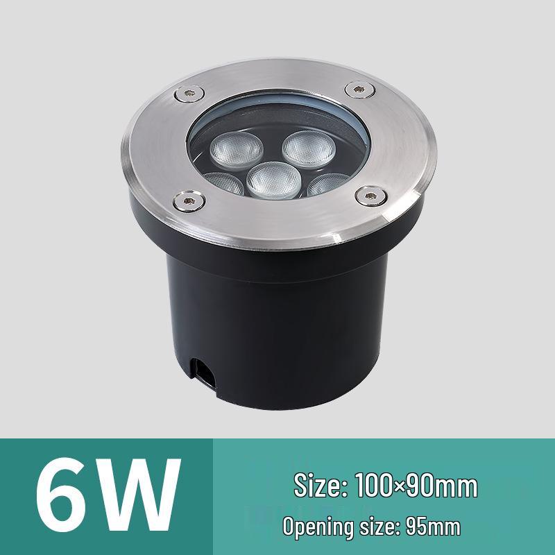 Low Voltage 12V-24V Outdoor LED In-Ground Light: Waterproof, Stainless Steel for Parks and Courtyards