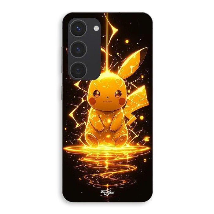 Coque de téléphone - MANIACASE - Samsung Galaxy S23 - Silicone - Souple - Pikachu Eclair